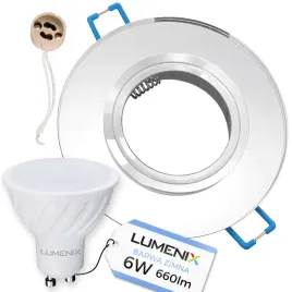 zestaw-oprawa-okragla-szklana-lustrzana-zarowka-gu10-led-6w-zimna
