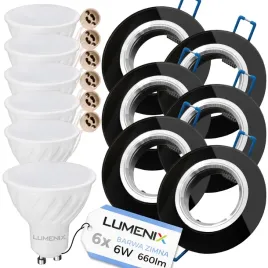 zestaw-6x-oprawa-okragla-szklana-czarna-lustro-zarowka-gu10-led-6w-zimna
