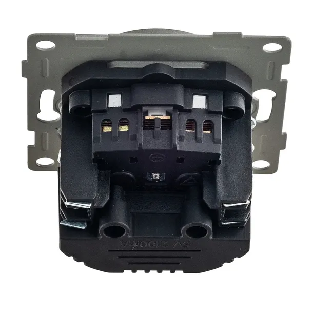 gniazdko-do-ramek-230v-z-bolcem-2x-usb-premium-kolor-szary