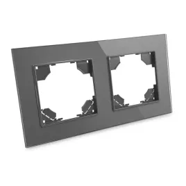 ramka-do-gniazdko-szklane-gniazdo-szara-premium