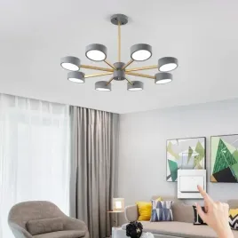 lampa-sufitowa-led-szara-fun-8-energooszczedna