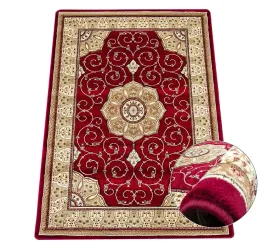 klasyczny-dywan-do-pokoju-wycinany-bordowy-160x220