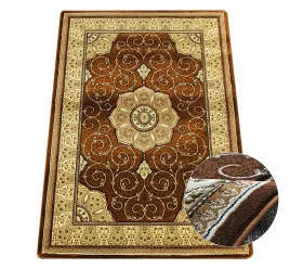 klasyczny-dywan-do-pokoju-wycinany-brazowy-160x220