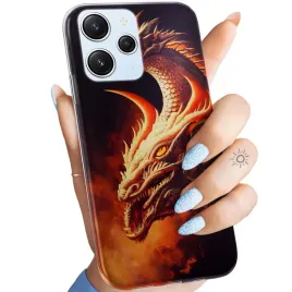 etui-do-xiaomi-redmi-12-4g-redmi-12-5g-wzory-smoki-dragon-taniec-smokow