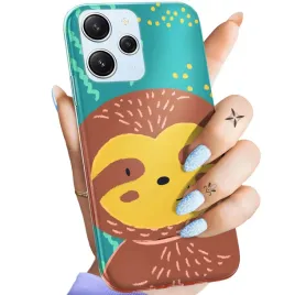 etui-do-xiaomi-redmi-12-4g-redmi-12-5g-wzory-leniwiec-smieszne-obudowa