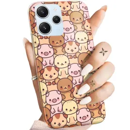 etui-do-xiaomi-redmi-12-4g-redmi-12-5g-wzory-zwierzeta-pieski-kotki-lamy