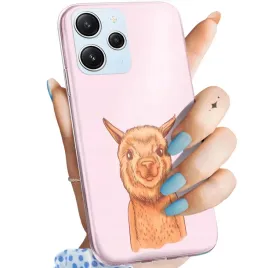 etui-do-xiaomi-redmi-12-4g-redmi-12-5g-wzory-lama-alpaka-andy-obudowa