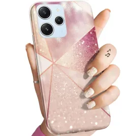 etui-do-xiaomi-redmi-12-4g-redmi-12-5g-wzory-rozowe-zloto-roz-obudowa