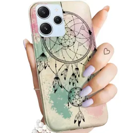 etui-do-xiaomi-redmi-12-4g-redmi-12-5g-wzory-boho-lapacz-snow-piora-case