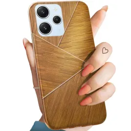 etui-do-xiaomi-redmi-12-4g-redmi-12-5g-wzory-brazowe-drewniane-brown-case