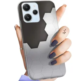 etui-do-xiaomi-redmi-12-4g-redmi-12-5g-wzory-szare-metallic-grey-obudowa
