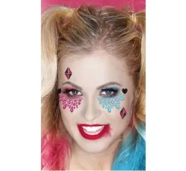 make-up-party-krysztalki-na-twarzy-harley-quinn-rozowo-blekitny-gu