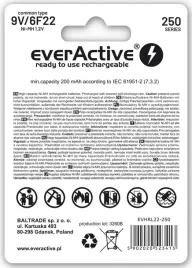 akumulator-nimh-everactive-9v-6f22-250-mah-1-sztuka