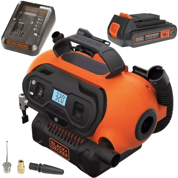 kompresor-blackanddecker-12v-i-aku-18v-waga-z-opakowaniem-2-kg-stan-nowy
