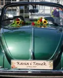 2x-tablica-na-samochod-auto-slub-dekoracja-boho-2-stan-nowy