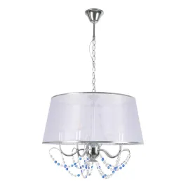 sanico-polux-lampa-wiszaca-abbazia-5xe14-biala-chrom-105cm-310484