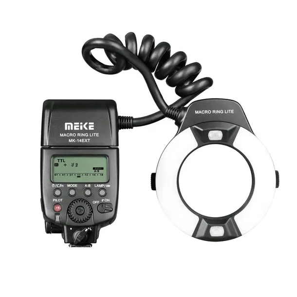 Lampa Błyskowa LED TTL Meike MK-14EXT do Makro Makrofotografii do NIKON
