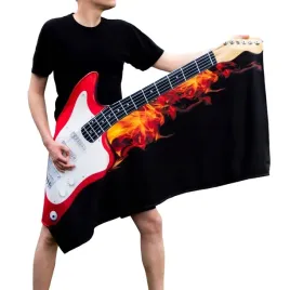 recznik-plonaca-gitara-prezent-na-wakacje-na-plaze