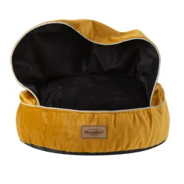 recobed-pufa-z-kocykiem-welurowe-miodowy-czarny-s-o55cm