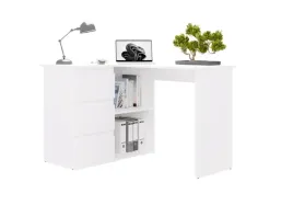 tanie-biale-biurko-narozne-z-szufladami-120cm-niko-lewe-ts