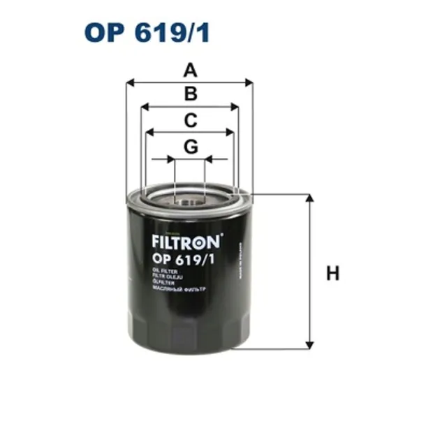filtr-oleju-filtron-numer-katalogowy-czesci-op-619-1