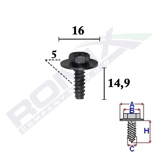 sruba-mazda-m5x15-romc70351-romix-numery-katalogowe-zamiennikow-9cf60-0516b