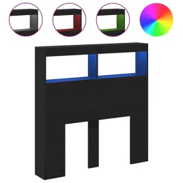 zaglowek-z-polkami-i-led-czarny-dab-100x17x102-cm