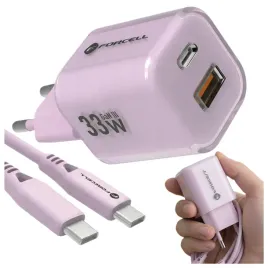 ladowarka-sieciowa-usb-typ-c-szybka-kostka-rozowa-33w-fast-kabel-typ-c