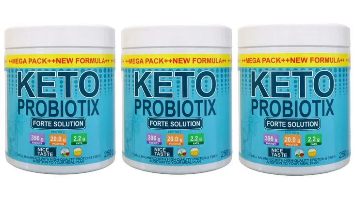 3x Keto Probiotix - MEGA PACK 250G - Wspomaga odchudzanie - 3x 250g
