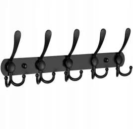 wieszak-scienny-przedpokoj-15-haczykow-czarny-stalowy-na-ubrania-kurtki