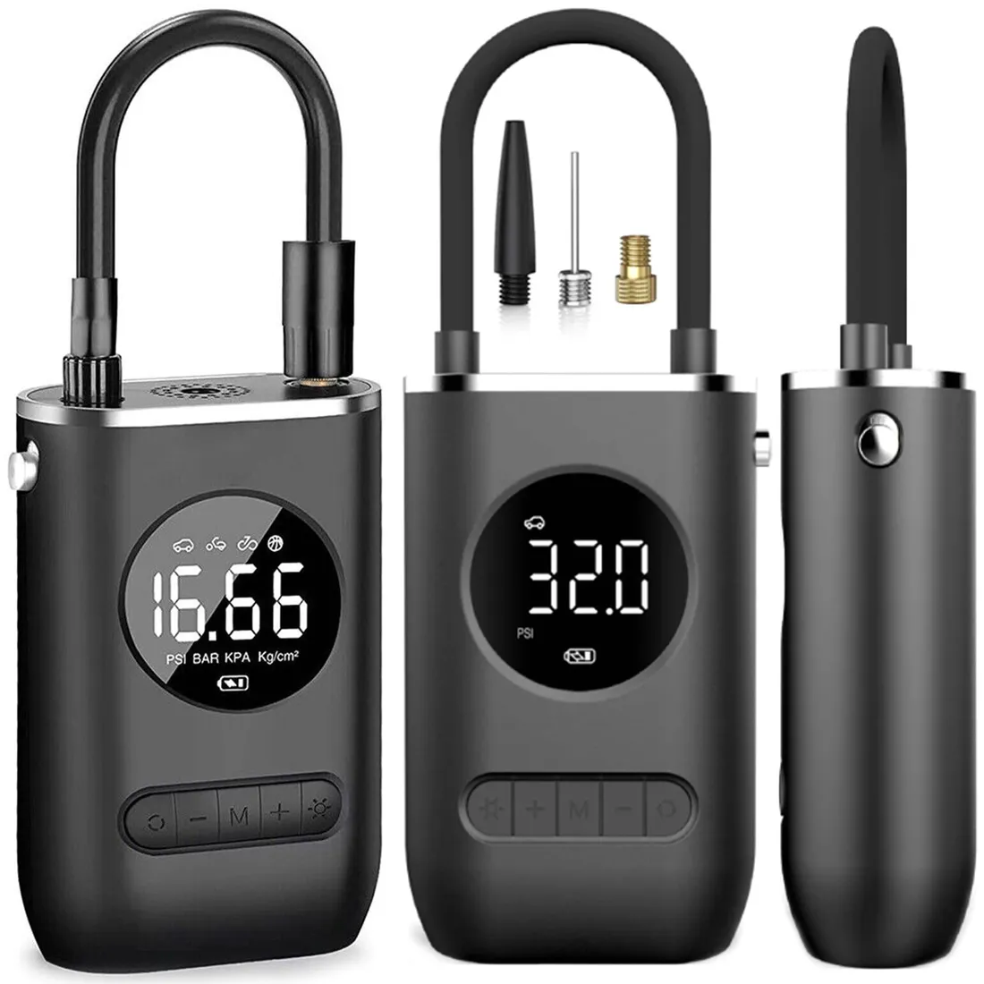 kompresor-pompka-do-samochodu-roweru-materaca-latarka-10-3bar-akumulatorowa-stan-nowy