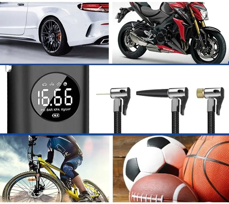 kompresor-pompka-do-samochodu-roweru-materaca-latarka-10-3bar-akumulatorowa-stan-nowy