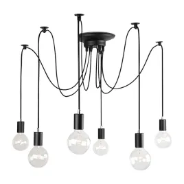 lampa-sufitowa-wiszaca-led-zyrandol-pajak-retro-modern-6-x-e27-czarna