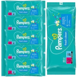 pampers-fresh-clean-chusteczki-nawilzane-dla-niemowlat-6-x-52-sztuki