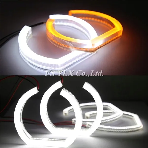 ringi-led-bmw-e90-e92-biale-pomaranczowe-crystal-stan-nowy