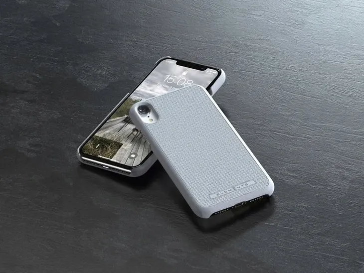 etui-materialowe-nordic-elements-idun-do-iphone-xr-light-grey-stan-nowy-material-tkanina