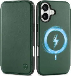 shieldon-naturalne-etui-skorzane-magsafe-do-iphone-16-plus-slim-zielony