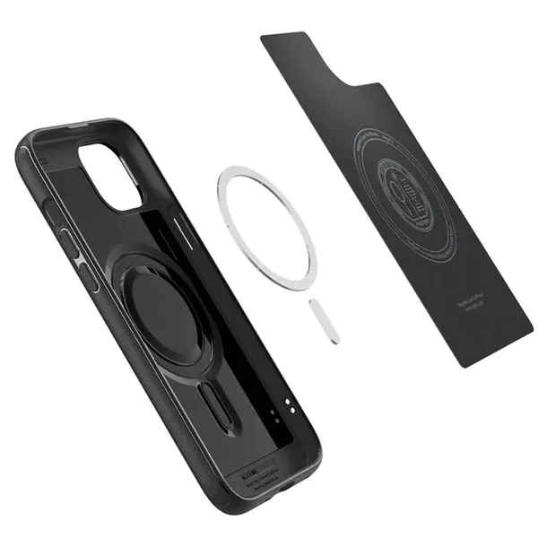 etui-spigen-mag-armor-do-iphone-15-matte-black-magsafe-funkcje-ladowanie-indukcyjne-pochlanianie-wstrzasow