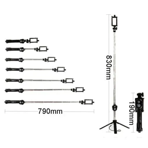 kijek-selfie-stick-tripod-statyw-pilot-bluetooth-stan-nowy