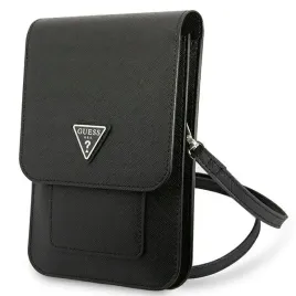 guess-saffiano-triangle-logo-torba-na-smartfona-i-akcesoria-czarna