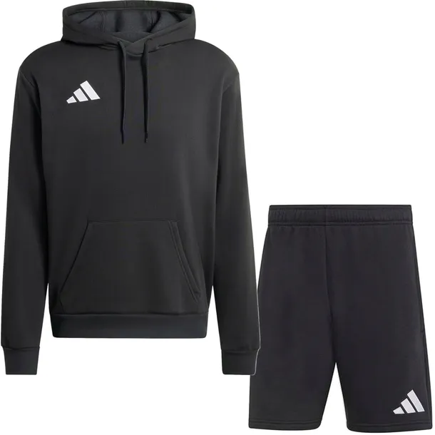 ADIDAS DRESY MĘSKIE BAWEŁNIANY KOMPLET BLUZA + SPODENKI Z KIESZENIAMI - L