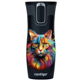 Zdjęcie produktu Kubek termiczny Contigo West Loop 2.0 470ml - Kot - Czarny