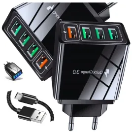 fast-ladowarka-sieciowa-4x-usb-3a-szybkie-ladowanie-uniwersalna-kabel