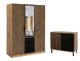 szafa-otwierana-z-lamelami-150cm-bali-lux-d3-komoda-100-dab-wotan-czarny