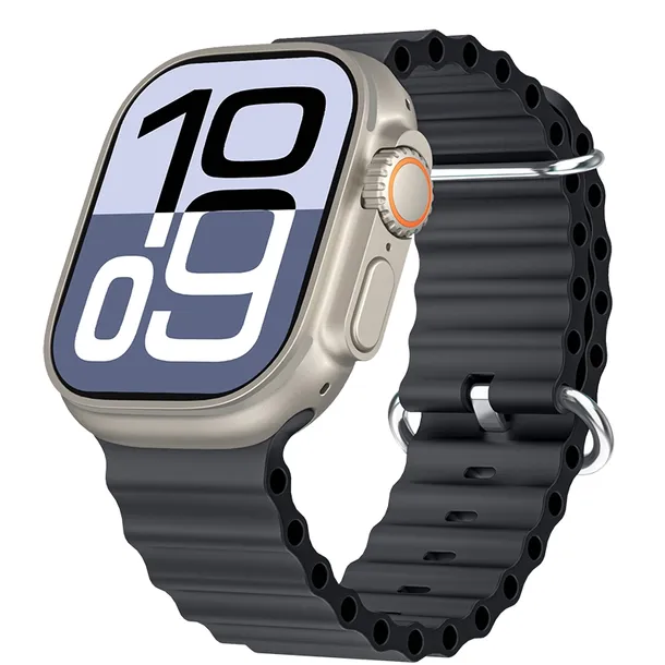 Smartwatch HK 11 ULTRA 3 49mm Folia Ochronna GRATIS -SREBRNO/CZARNY