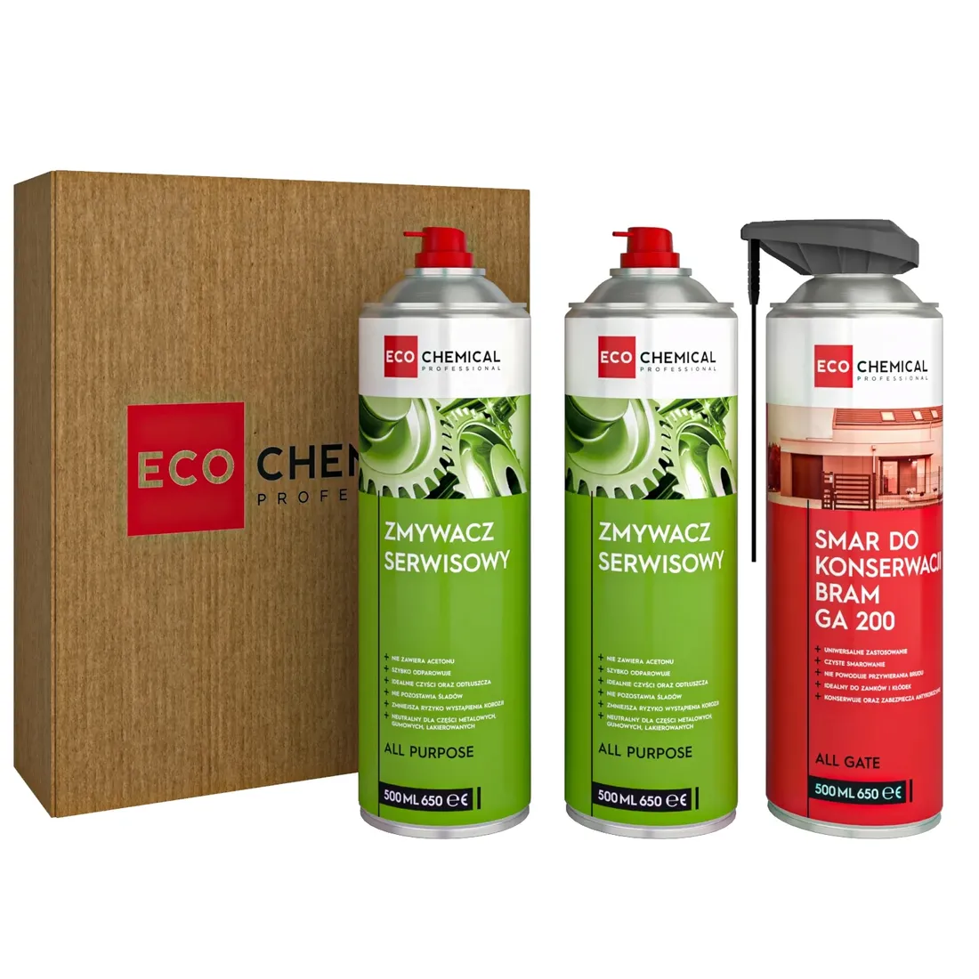 zestaw-serwisowy-do-bram-3x500ml-ecochemical-stan-nowy