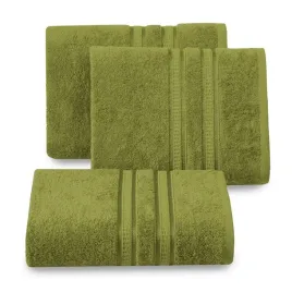 recznik-bambusowy-z-ozdobna-bordiura-w-pasy-mila-70x140-oliwkowy