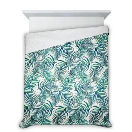 narzuta-z-mikrofibry-z-nadrikiem-w-liscie-palm-200x220-niebieska