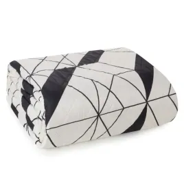 narzuta-z-mikrofibry-z-nadrukiem-geometrycznym-geo-200x220-czarno-biala