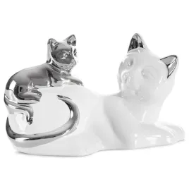 figurka-ceramiczna-koty-cat-20x11x12-biala-srebrna